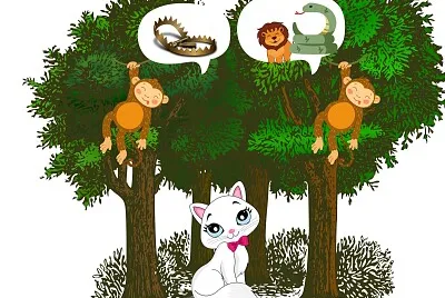 A GATA QQUE NÃO QUERIA IR PARA ESCOLA jigsaw puzzle