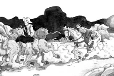 פאזל של Jack, Annie and Slim take off