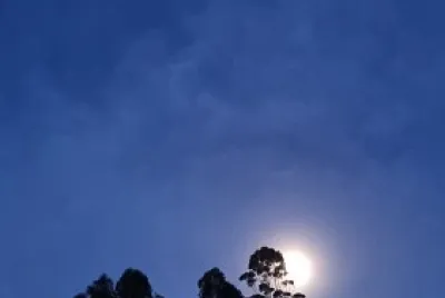 Que linda que está la luna...