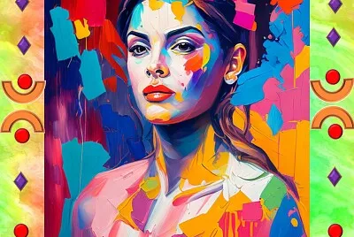 Mujer de colores