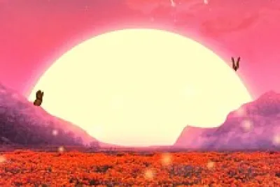 paisaje rojo