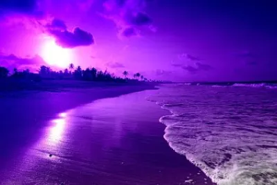 paisaje morado
