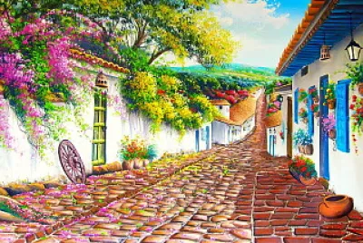 Calle empinada