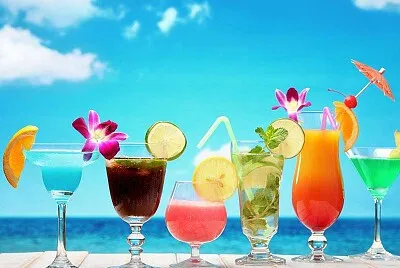 Beach cocktails