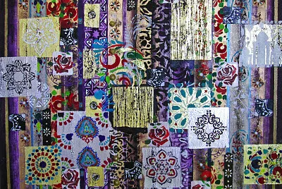 patchwork en violet jigsaw puzzle