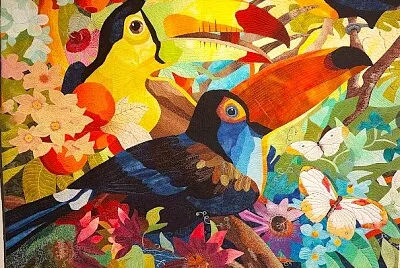 Toucans de toutes couleurs jigsaw puzzle