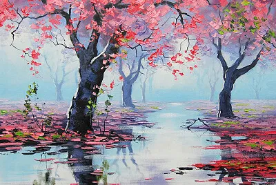 Pink Trees jigsaw puzzle