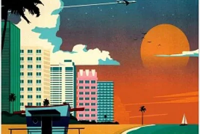 פאזל של Miami Travel Poster