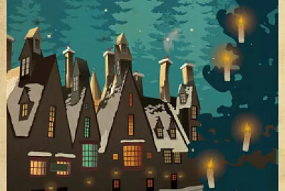 Hogsmeade Travel Poster