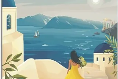 Greece Travel Poster