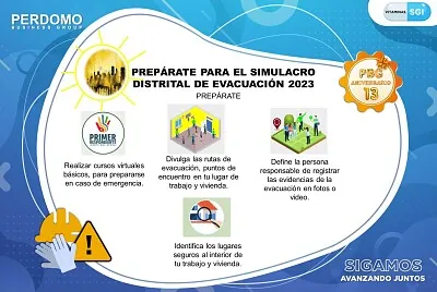 prepárate para el simulacro