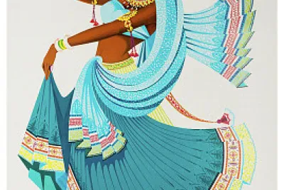 Indian Woman Travel Poster