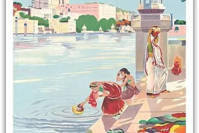 Udaipur India Travel Poster