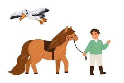 Animals with a boy jigsaw puzzle