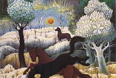 פאזל של chevaux d 'hiver