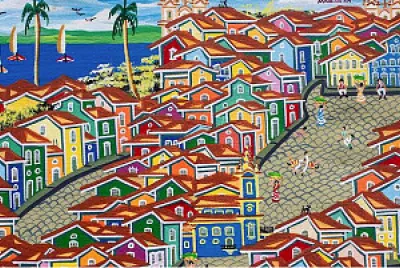פאזל של ville au bord de la mer