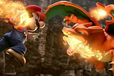 mario contra dragon