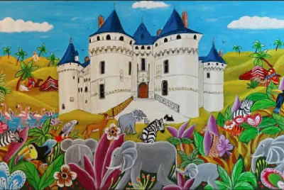 פאזל של château dans la jungle