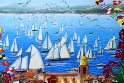 פאזל של bord de mer et voiliers
