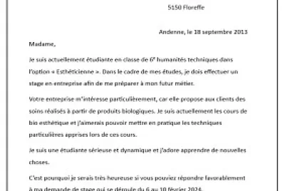 lettre pro