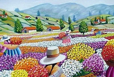 Recogiendo flores