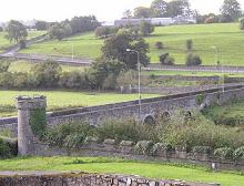 The zigzag road to Slane, Ireland