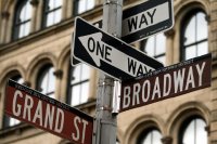 Broadway and Grand Street Signs, New York, USA
