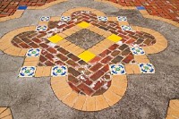 Ceramic Tiles and Brick Pavement