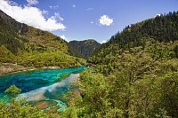 Five-Flowers Lake at Jiuzhaigou, Sichuan, China