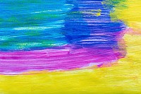 Watercolor painting with brush strokes