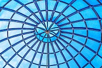 Geometrical ceiling, limpid round ceiling