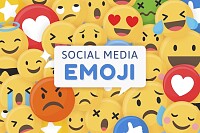 Playful social media emoji mix