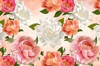 Blooming flower pattern