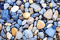 Multi colored Pebbles rocks