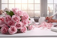 Table Rose Bouquet