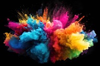 Abstract Colorful Smoke