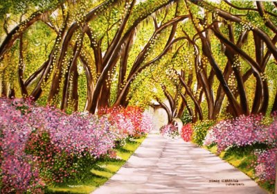 Tree covered road-Lousiana jigsaw puzzle