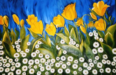 Yellow tulips jigsaw puzzle