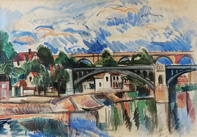 Jean Dufy paysage avec pont jigsaw puzzle