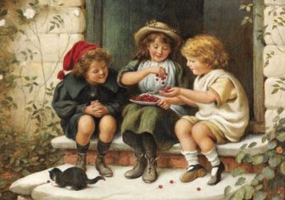 children playing jigsaw puzzle