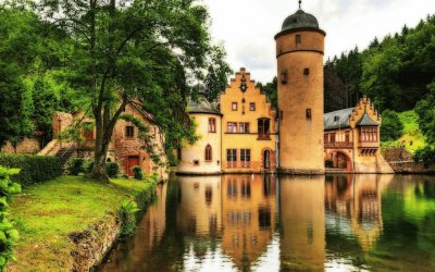 Castello di Mespelbrunn - Germania jigsaw puzzle