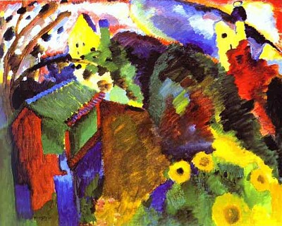 פאזל של Kandinsky couleurs vives