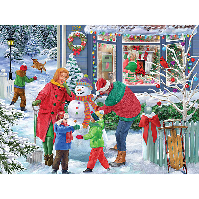 Vive le bonhomme de neige jigsaw puzzle