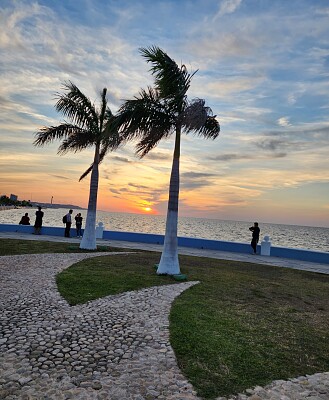 Malecón en Campeche MX