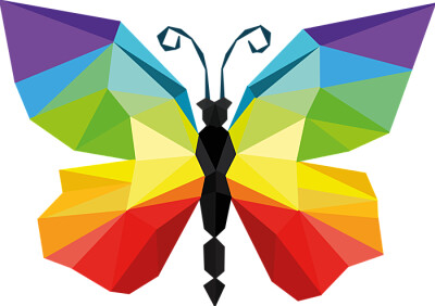 פאזל של Rainbow Butterfly