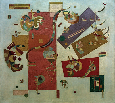 Kandinsky avec rouge jigsaw puzzle