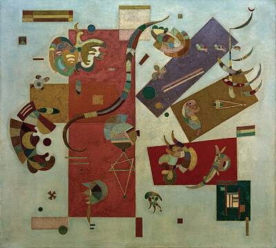 Kandinsky avec rouge