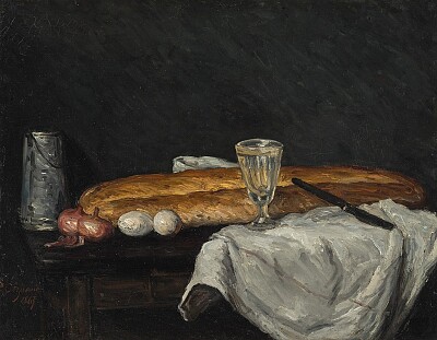 Cézanne baguettes de pain et oeufs jigsaw puzzle