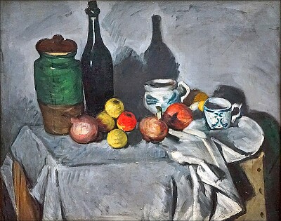 Nature morte aux deux bouteilles