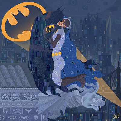 The kiss Batman Parody